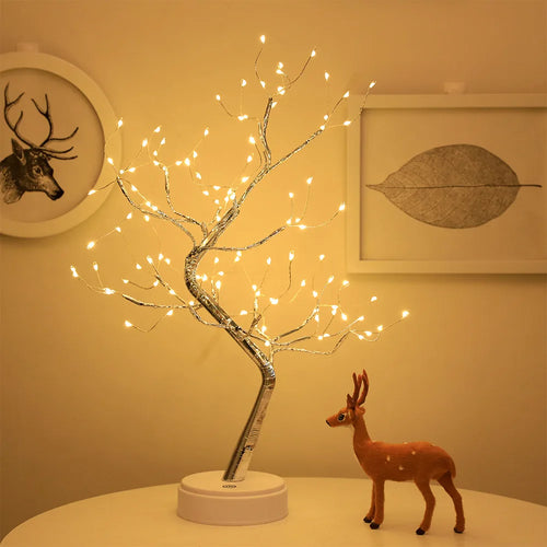 36/108Leds Tabletop Tree Lamp, Decorative LED Lights, Rgb Color Atmosphere Night Lights, for Party Camping Home Decor